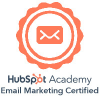 HubSpot Badge Certifying Mediafy and Robert Vanselow in Email Marketing